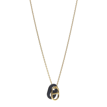 Hermes Swift O'Maillon Pendant Necklace Bleu Nuit 1 of 7