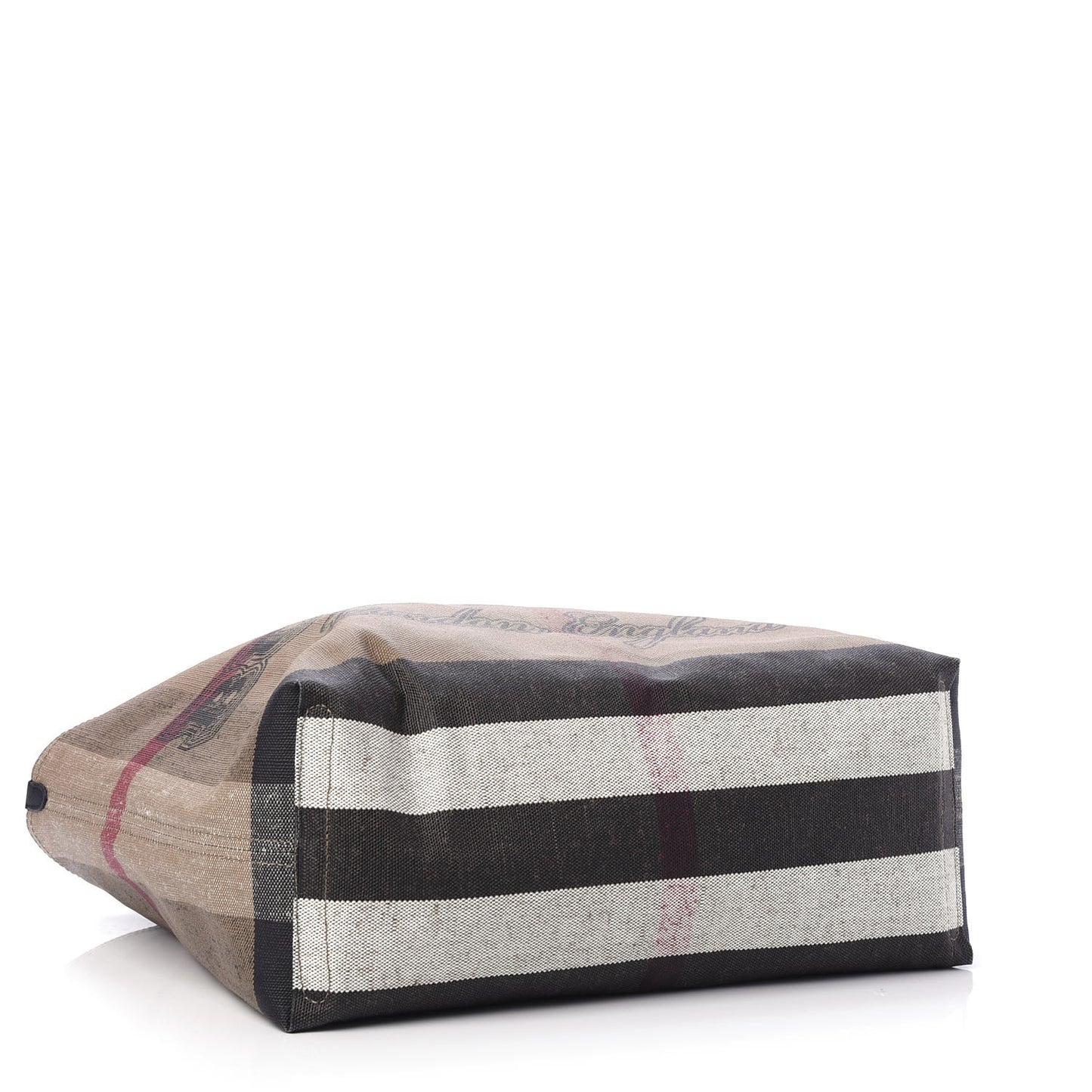 Coated Canvas Mega Check Medium Doodle Tote Black