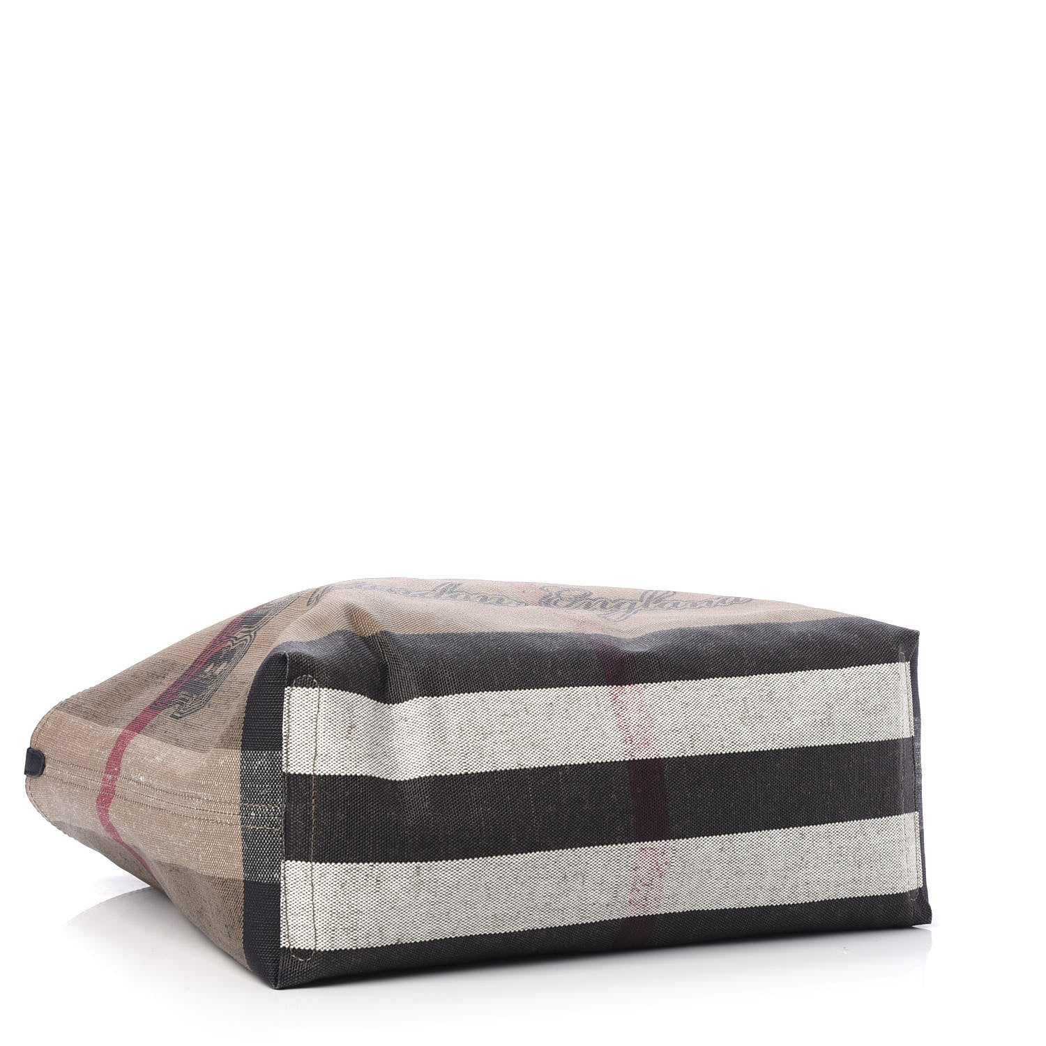 Burberry Coated Canvas Mega Check Medium Doodle Tote Black 4 of 9