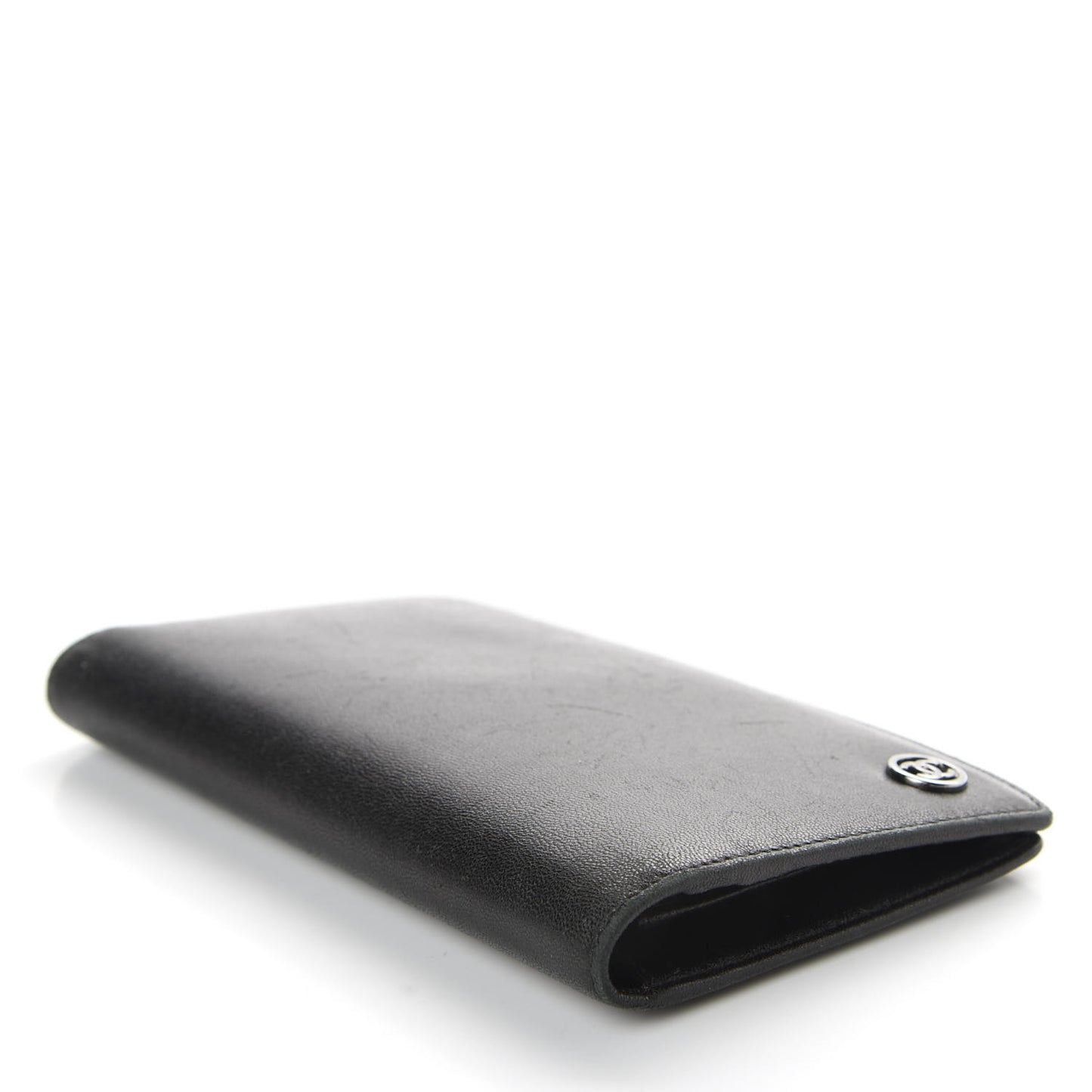 Goatskin CC Yen Wallet Black