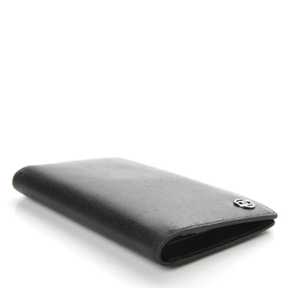 Chanel Goatskin CC Yen Wallet Black 4 of 7