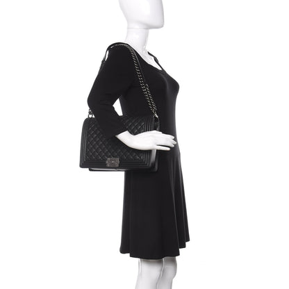 Chanel Caviar Quilted Large Boy Flap Black 3 of 12
