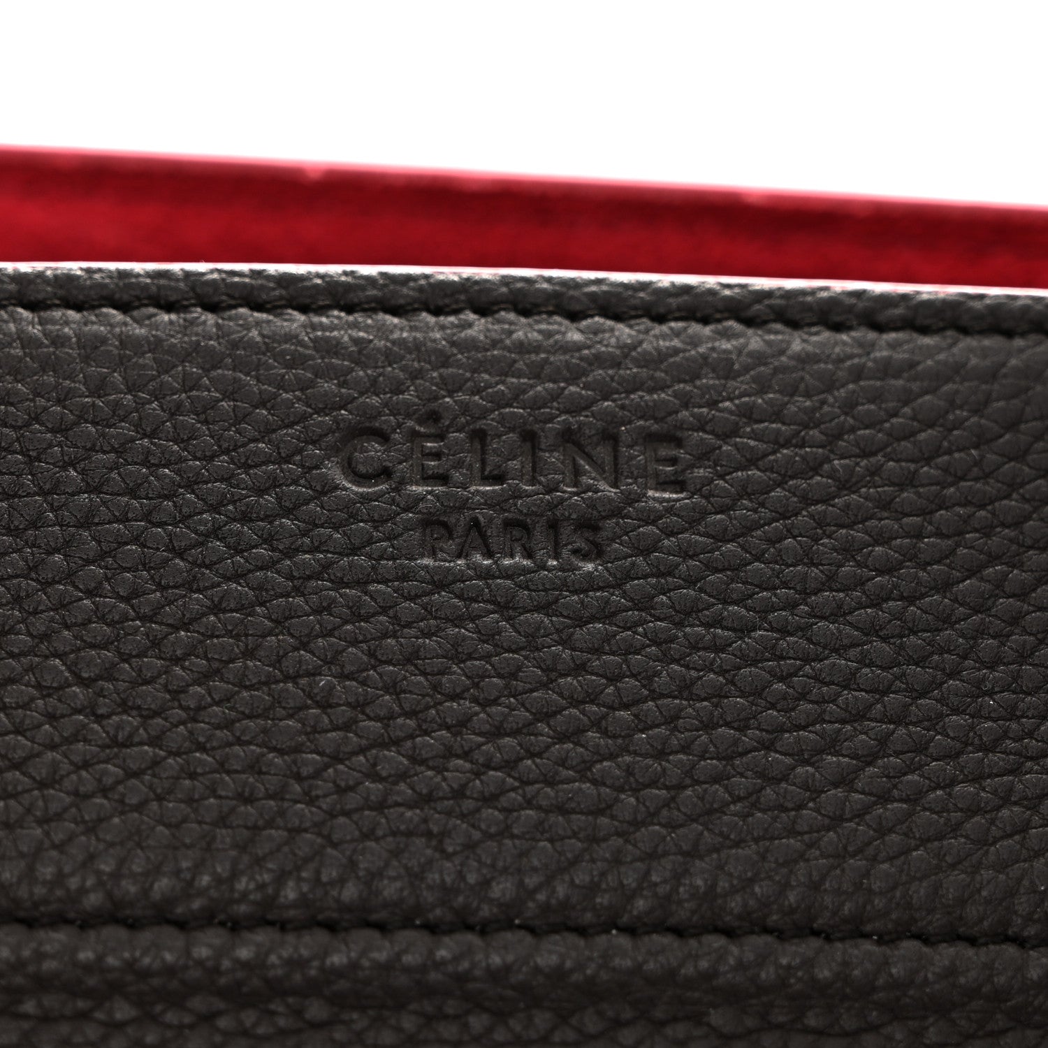 Celine Baby Grained Calfskin Medium Phantom Luggage Dark Taupe 7 of 10