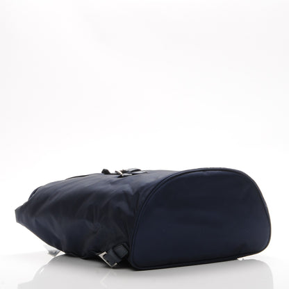 Prada Nylon Vela Saffiano Medium Cinch Backpack Baltico 4 of 9