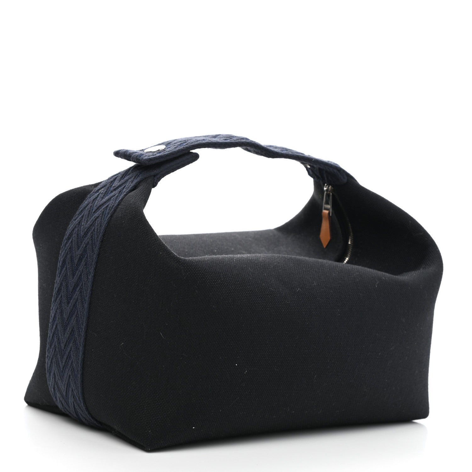 Hermes Canvas Large Bride-A-Brac Pouch Bleu Nuit 3 of 9