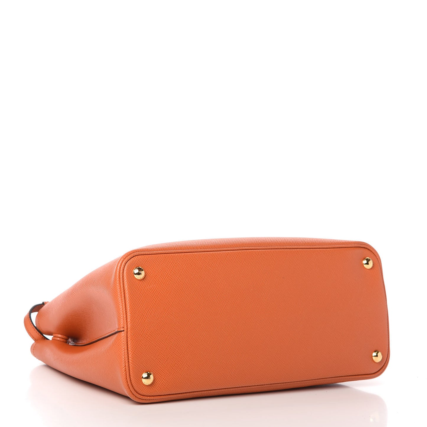 Saffiano Cuir Medium Double Bag Papaya