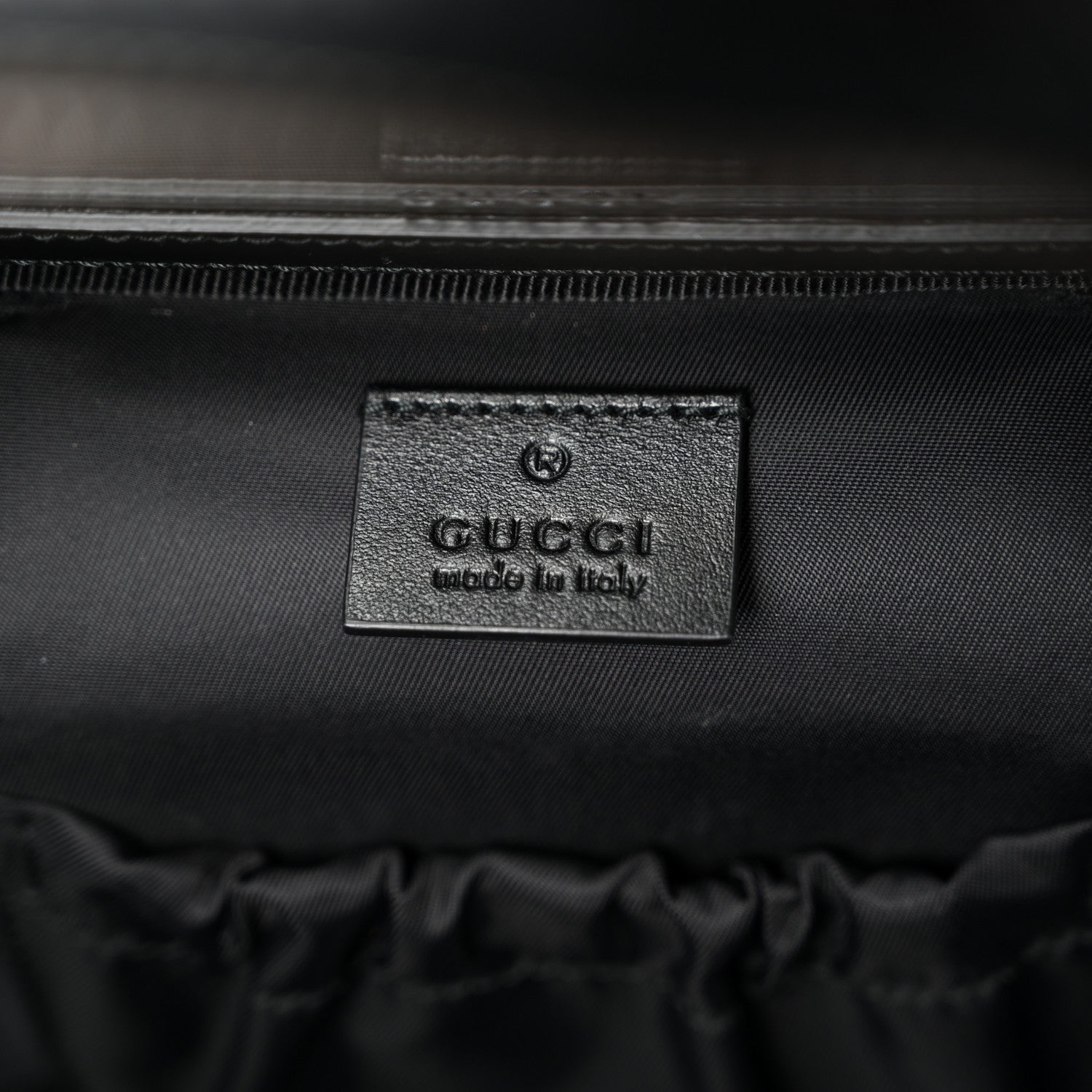 Gucci Calfskin Matelasse Small GG Marmont Vanity Cosmetic Case Black 6 of 11