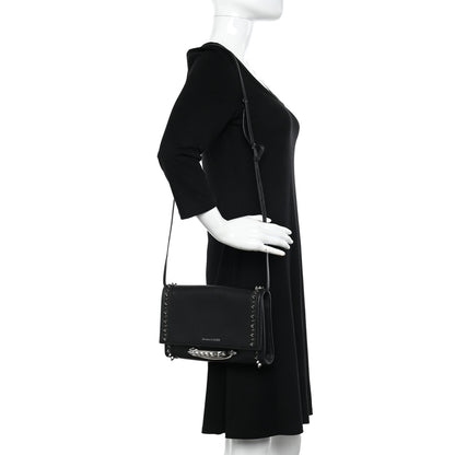 Alexander McQueen Calfskin Studded The Story Shoulder Bag Black 2 of 10
