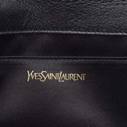 Saint Laurent Calfskin Monogram Large Belle De Jour Clutch Black 6 of 9