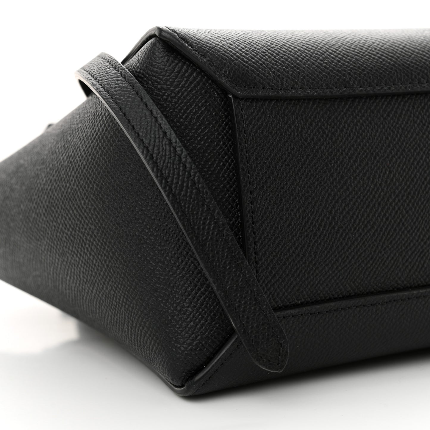 Grained Calfskin Nano Belt Bag Black