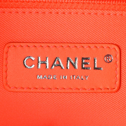 Chanel Mixed Fibers Small Deauville Tote Pink Orange 6 of 9