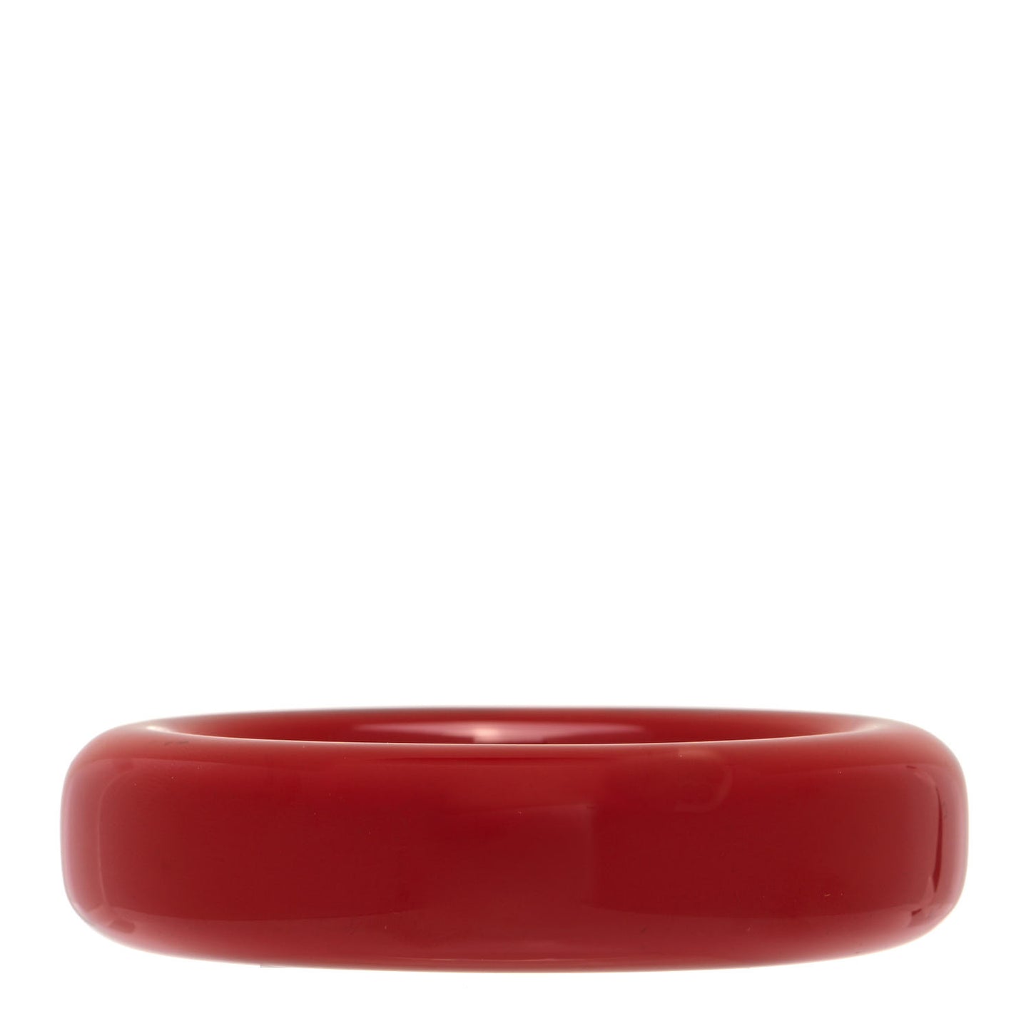 Lacquer Hardwood Elsa Peretti Doughnut Bangle Bracelet Red