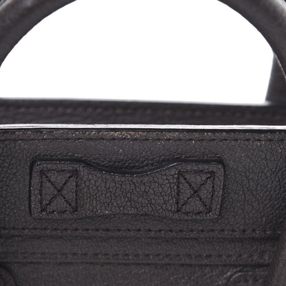 Celine Drummed Calfskin Nano Luggage Brown 17 of 20
