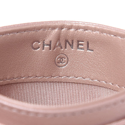 Chanel Goatskin Camellia Embossed Card Holder Light Pink 6 of 9
