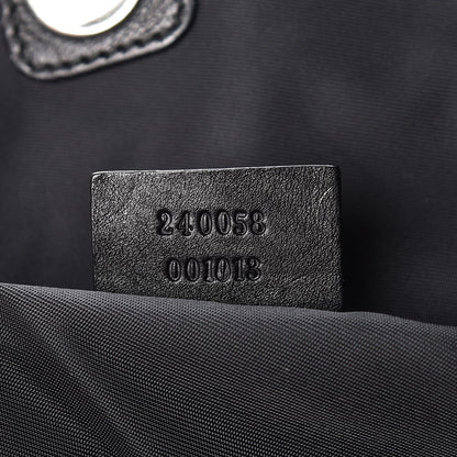 Gucci Horsebit Canvas Glam Tote Black 7 of 7