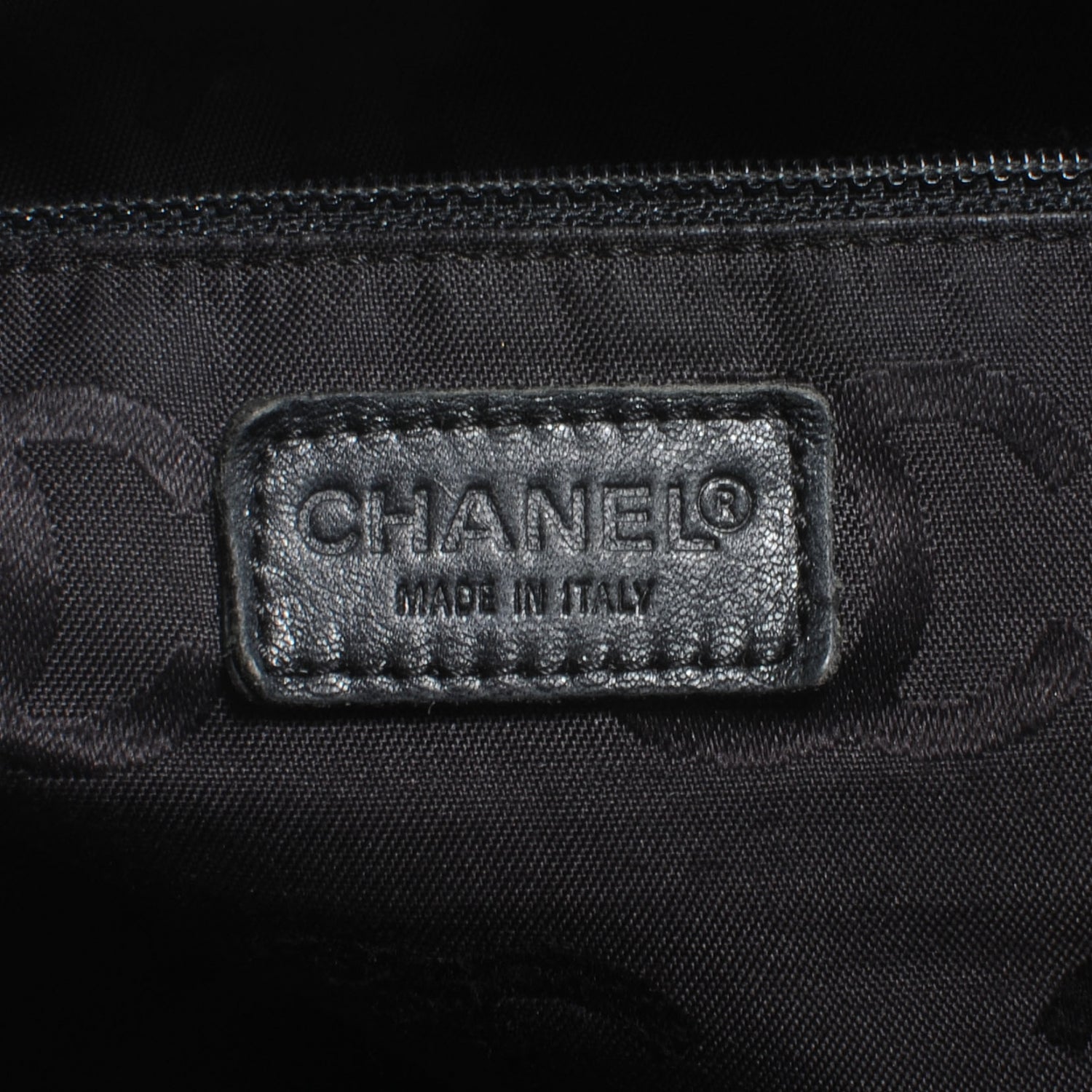Chanel Leather Contrast Stitch Surpique Handbag Black 6 of 7