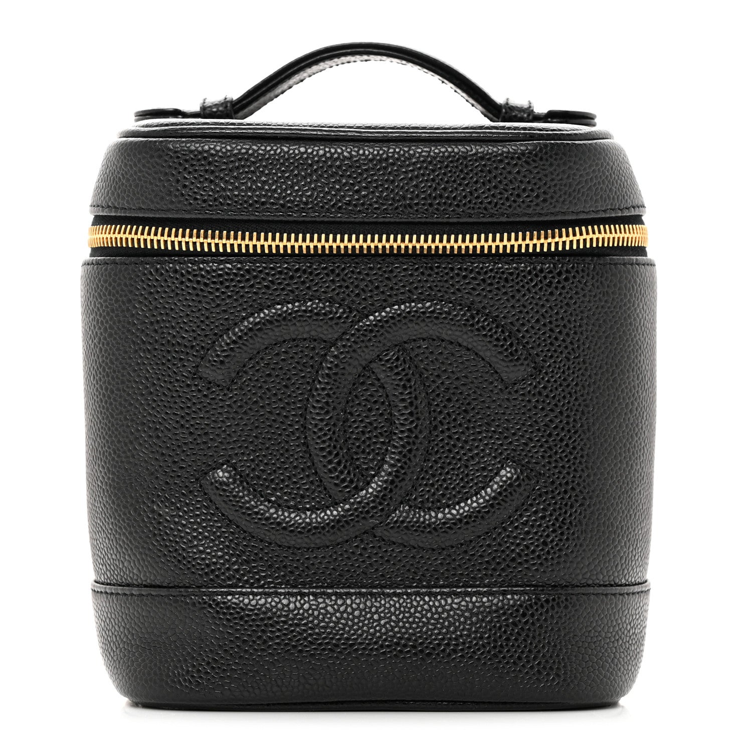 Chanel Caviar Vanity Cosmetic Case Black 1 of 10
