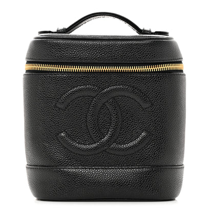 Chanel Caviar Vanity Cosmetic Case Black 1 of 10