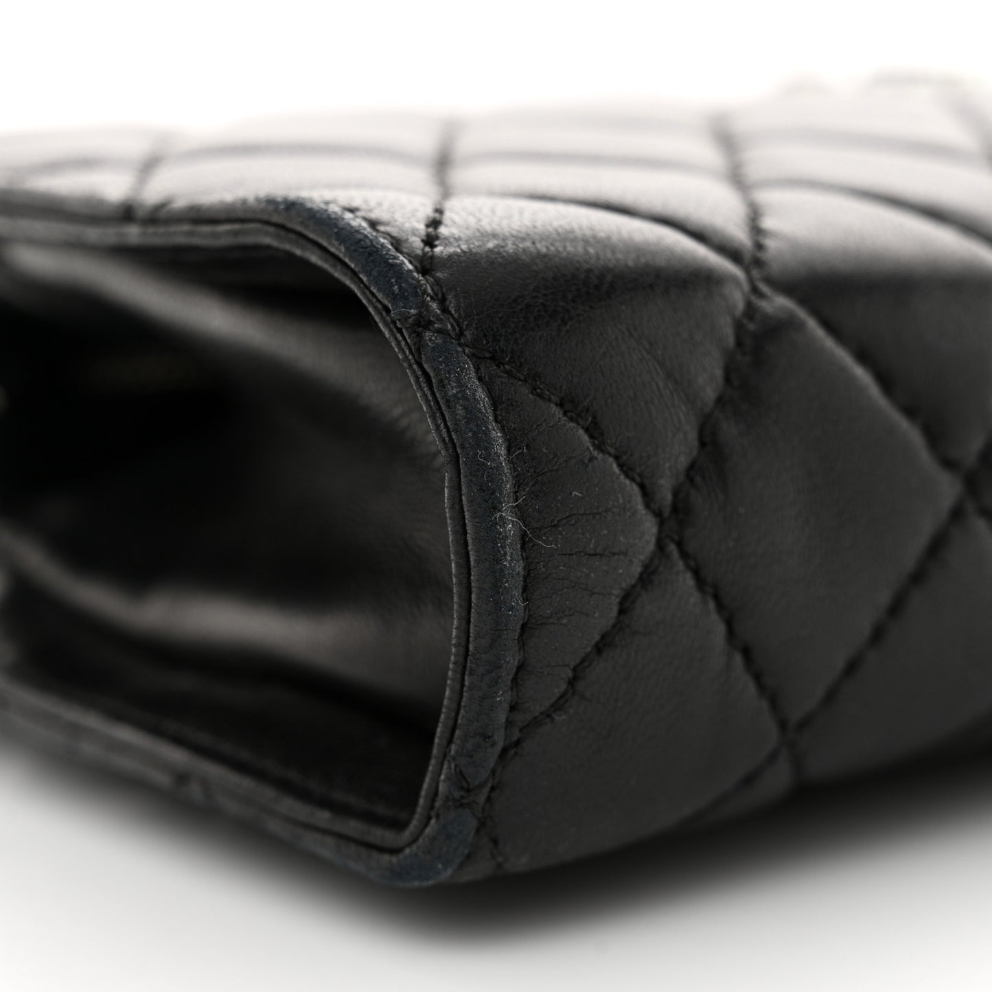 Lambskin Quilted Westminster Pearl Shoulder Bag Black