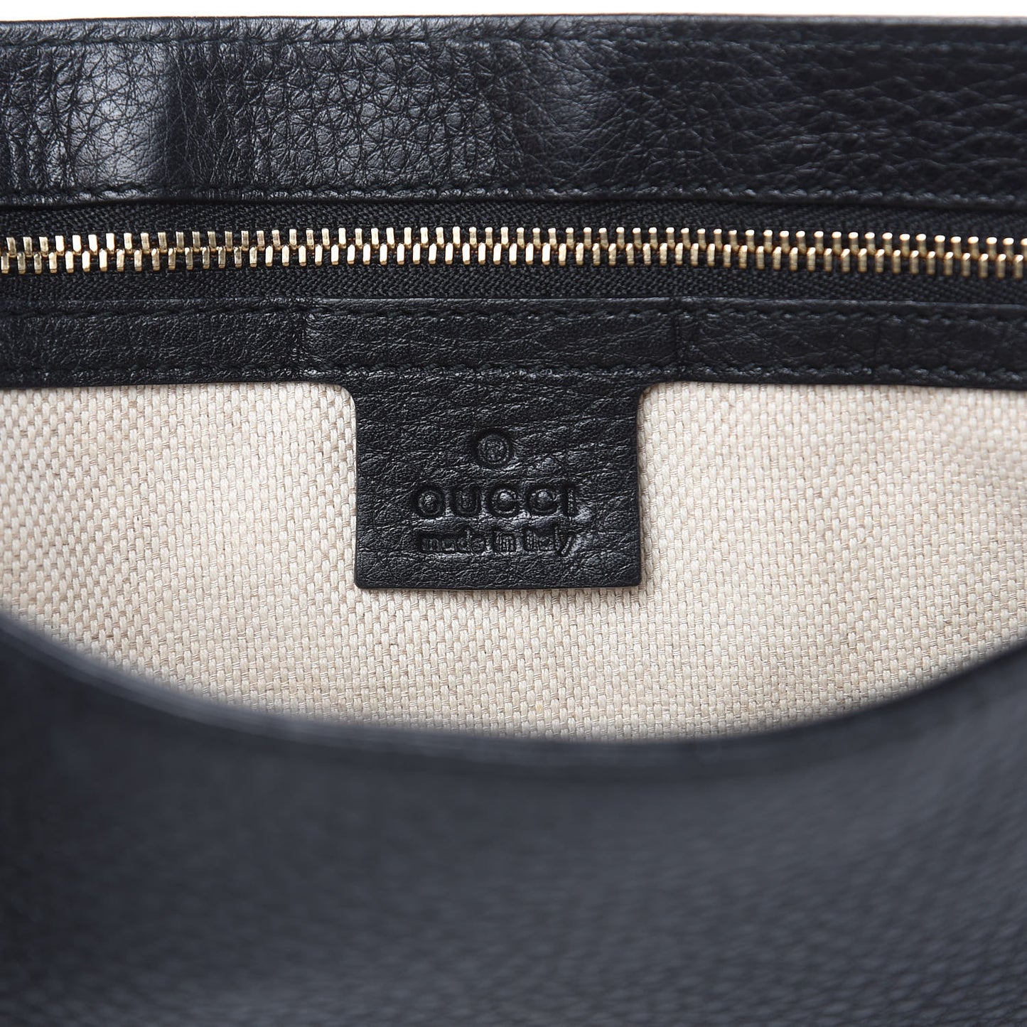 Pebbled Calfskin Medium Soho Flap Crossbody Black