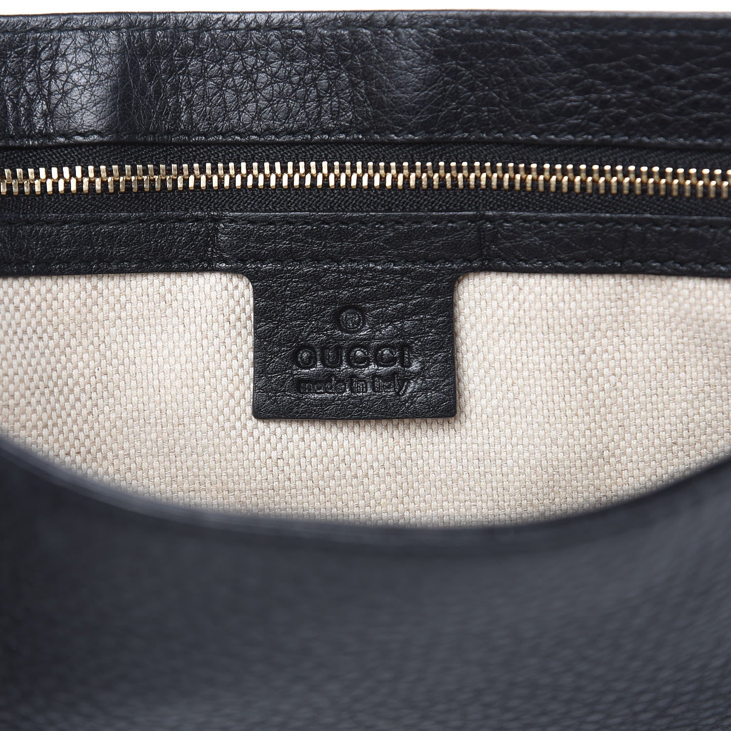Gucci Pebbled Calfskin Medium Soho Flap Crossbody Black 6 of 13