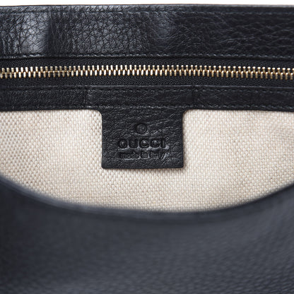 Gucci Pebbled Calfskin Medium Soho Flap Crossbody Black 6 of 13