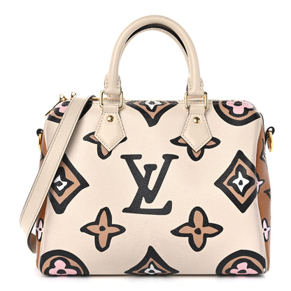 Louis Vuitton Monogram Giant Wild At Heart Speedy Bandouliere 25 Creme 1 of 13
