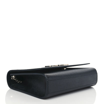 Saint Laurent Grain De Poudre Medium Classic Monogram Kate Satchel Black 4 of 8