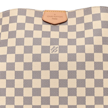 Louis Vuitton Damier Azur Graceful MM Rose Ballerine 9 of 11