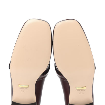 Gucci Malaga Kid Womens GG Marmont Loafers 37.5 Vintage Bordeaux 6 of 10