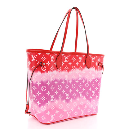 Louis Vuitton Monogram Escale Neverfull MM Rouge 4 of 10