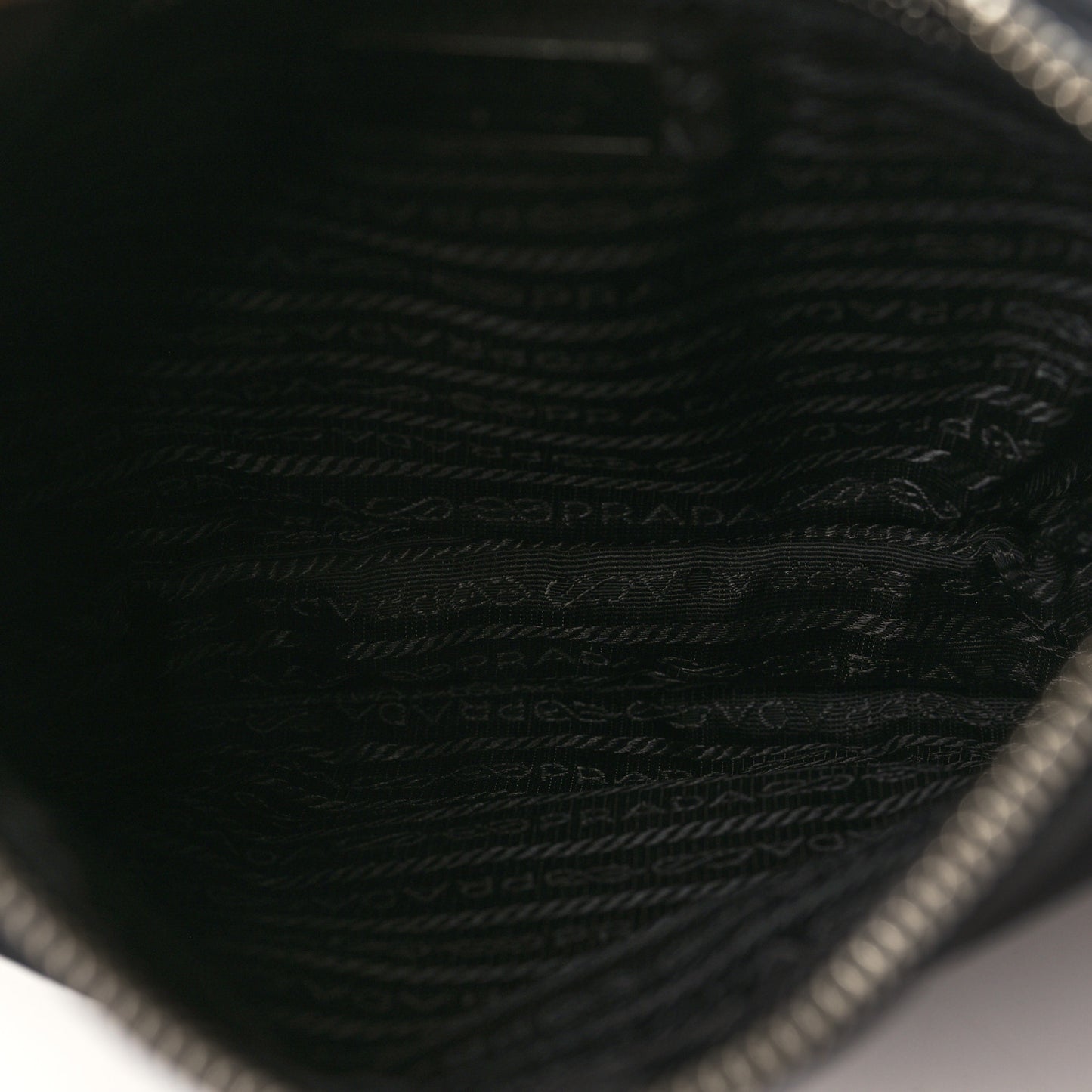 Tessuto Nylon Calfskin Flat Messenger Bag Black