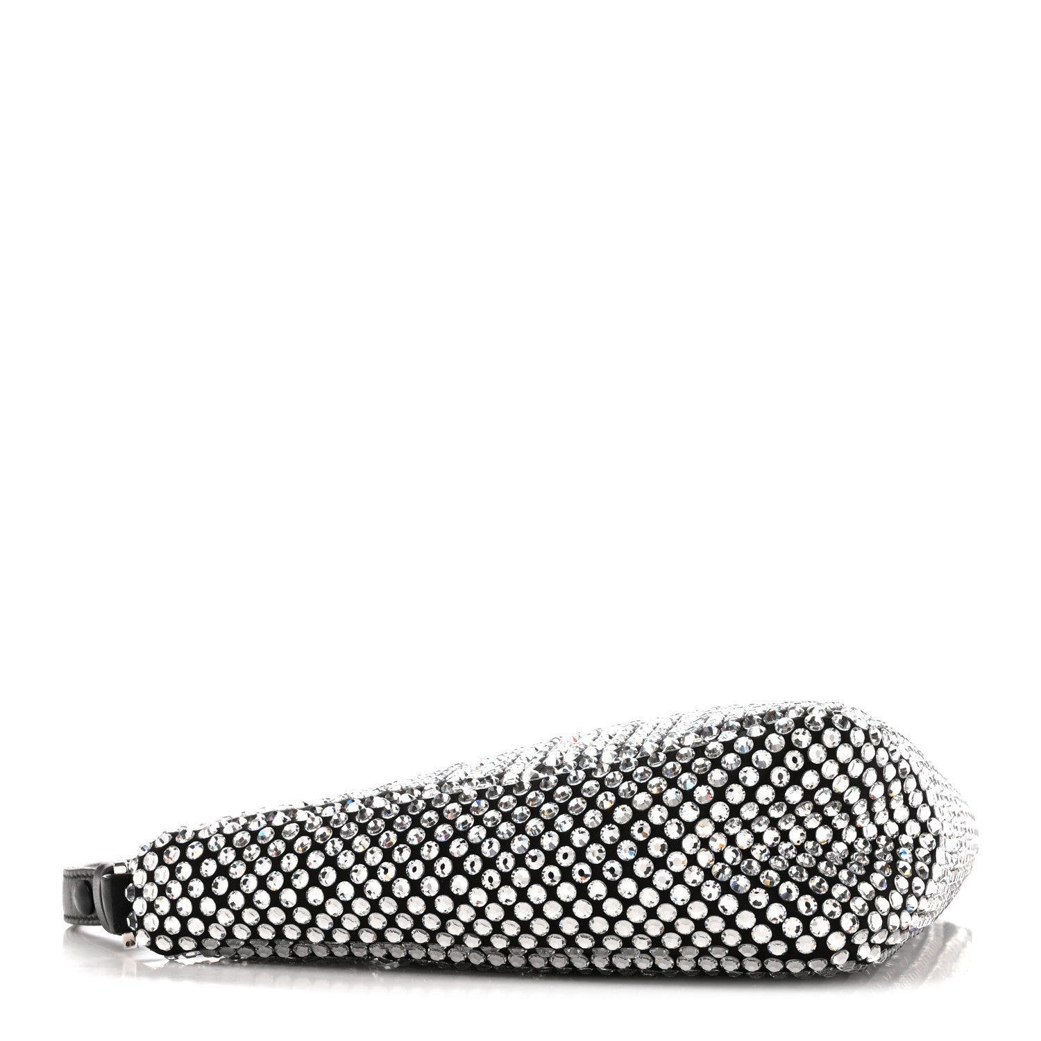 Prada Satin Crystal Triangle Pouch Cristal 4 of 10