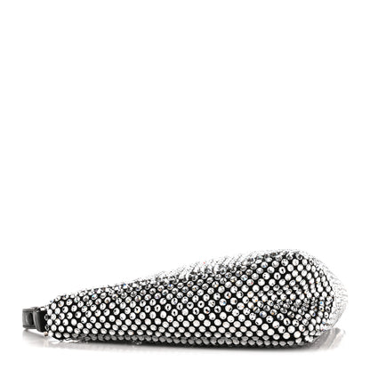 Prada Satin Crystal Triangle Pouch Cristal 4 of 10