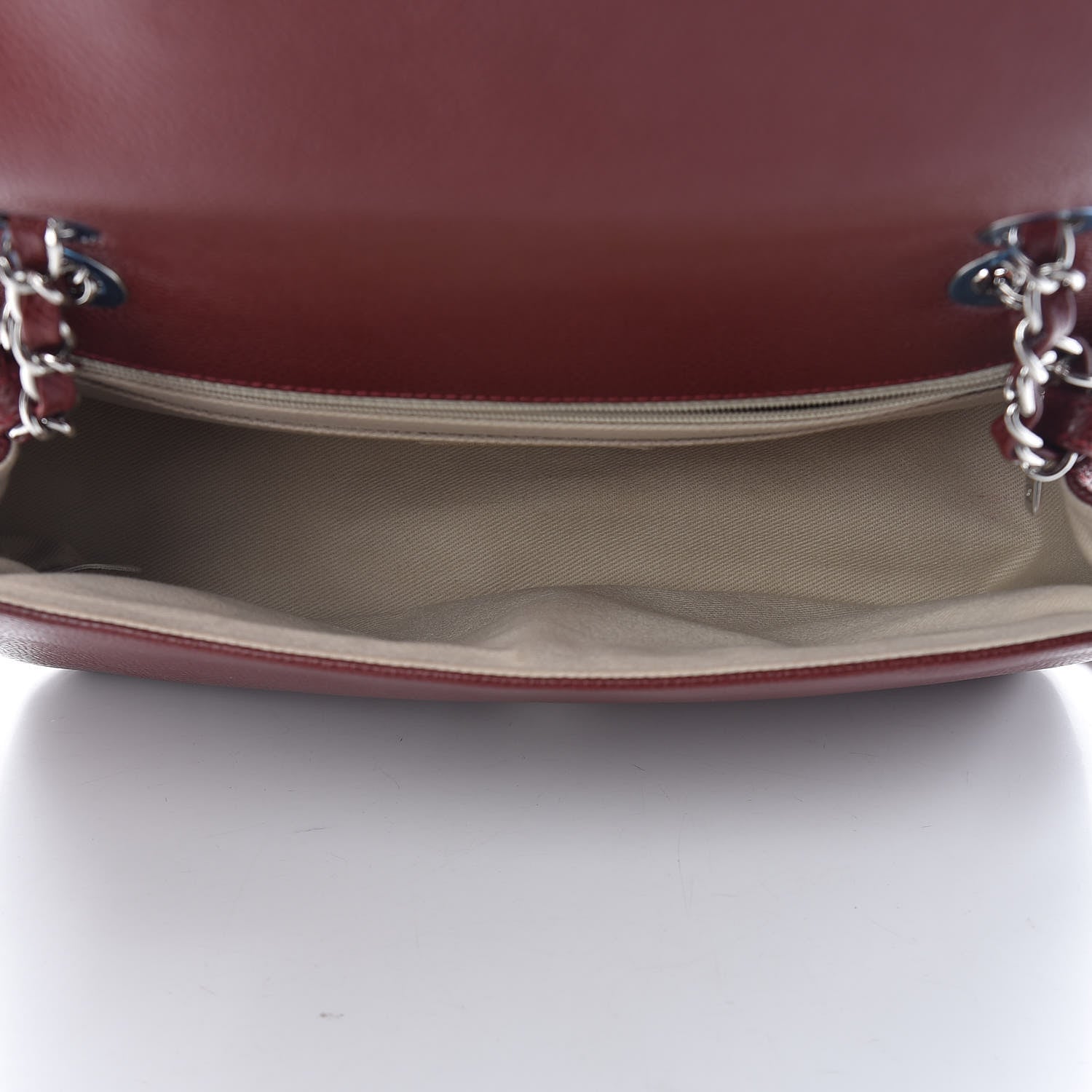 Chanel Caviar Medium Timeless CC Flap Dark Red 5 of 11