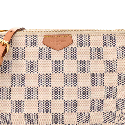 Louis Vuitton Damier Azur Double Zip Pochette 7 of 15