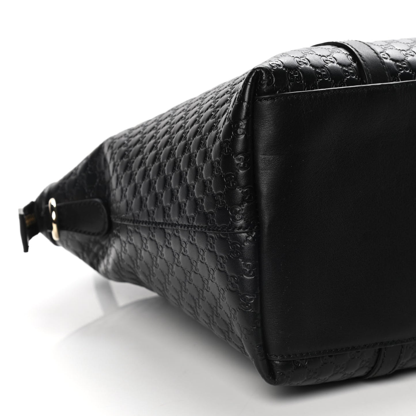 Soft Microguccissima Dome Satchel Black