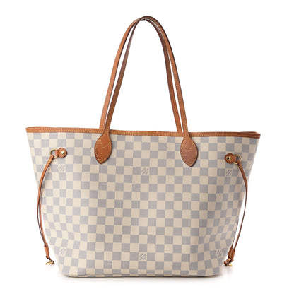 Louis Vuitton Damier Azur Neo Neverfull MM Rose Ballerine 1 of 8