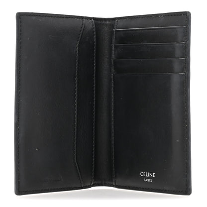 Celine Triomphe Canvas Vertical Card Holder Black White 5 of 9