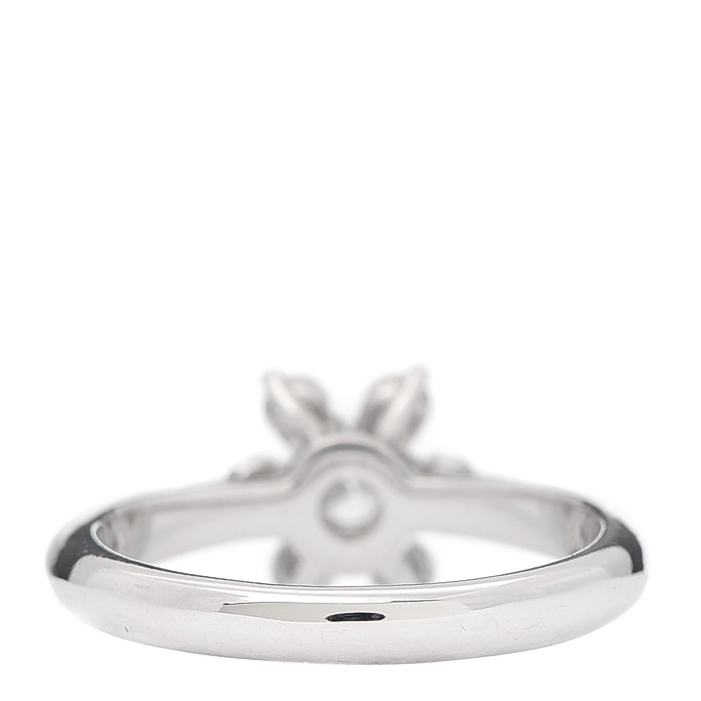 Platinum Diamond Flower Ring 48 4.5