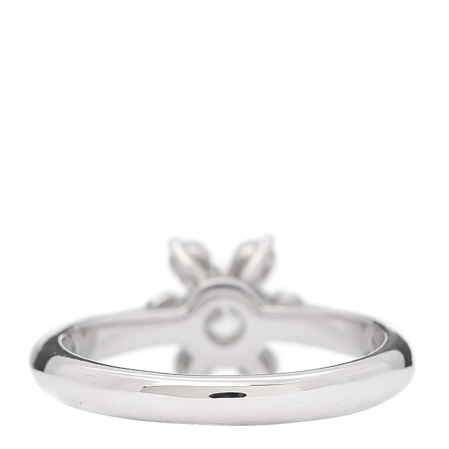 Tiffany Platinum Diamond Flower Ring 48 4.5 3 of 5