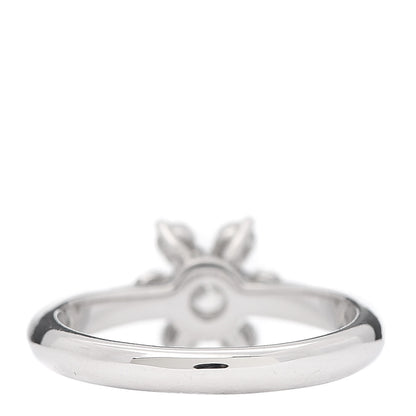 Tiffany Platinum Diamond Flower Ring 48 4.5 3 of 5