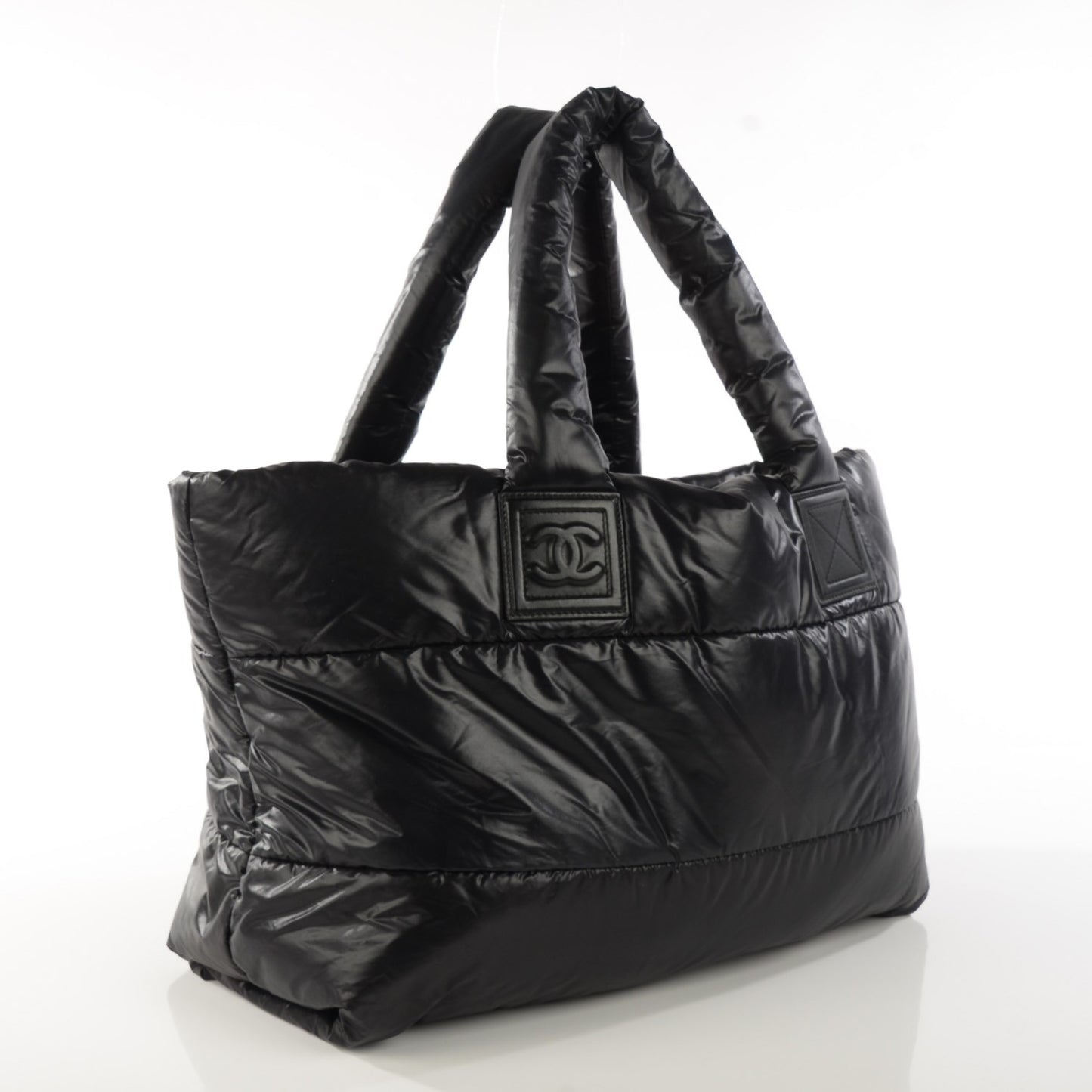 Nylon Medium Coco Cocoon Reversible Tote Black