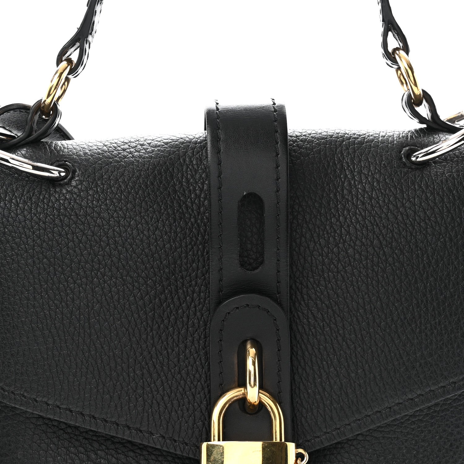 Chloe Grained Calfskin Medium Aby Day Shoulder Bag Black 8 of 10