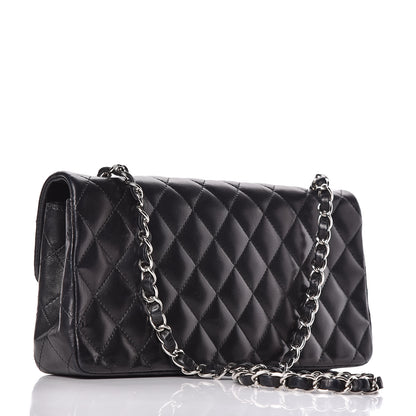 Chanel Lambskin Quilted East West Flap Black 3 of 12