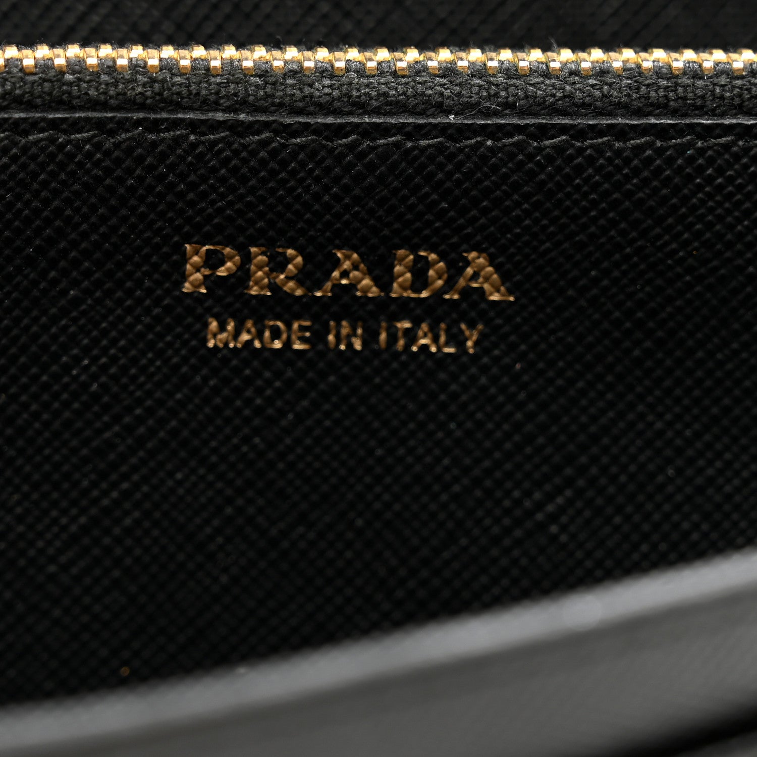 Prada Saffiano Metal Envelope Wallet Black 8 of 10