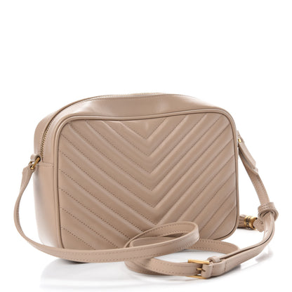 Saint Laurent Calfskin Matelasse Monogram Lou Camera Bag Nude Powder 3 of 11