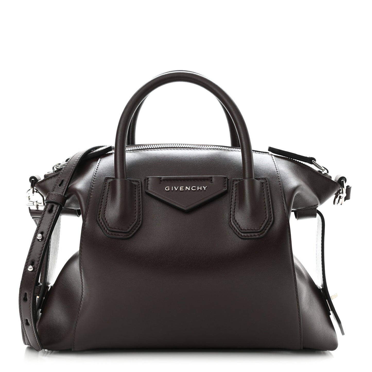 Smooth Calfskin Small Soft Antigona Dark Brown