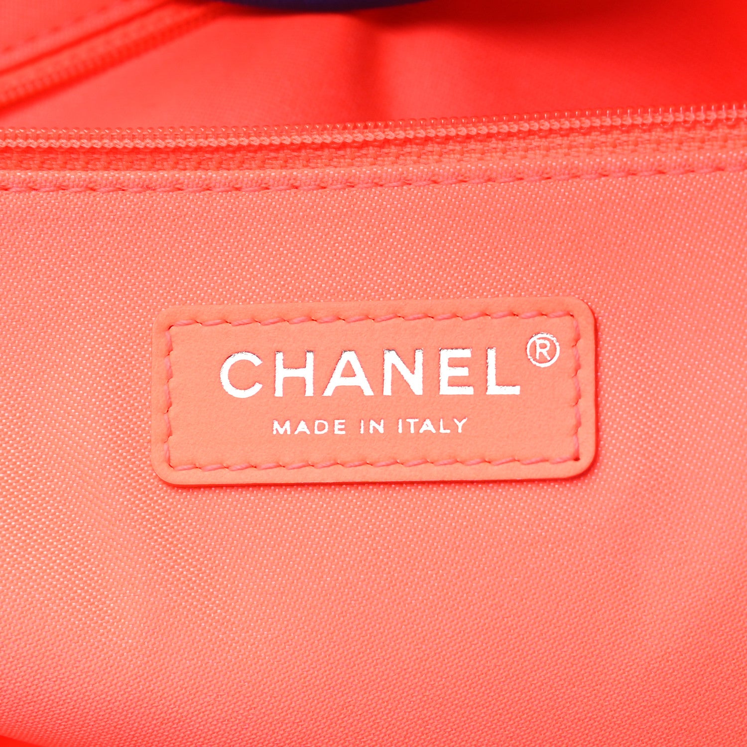 Chanel Mixed Fibers Medium Deauville Tote Blue Orange 6 of 10