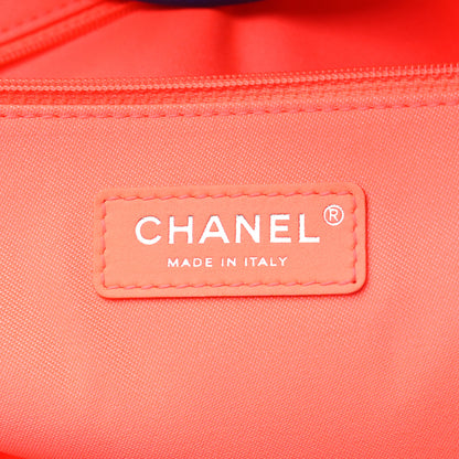 Chanel Mixed Fibers Medium Deauville Tote Blue Orange 6 of 10